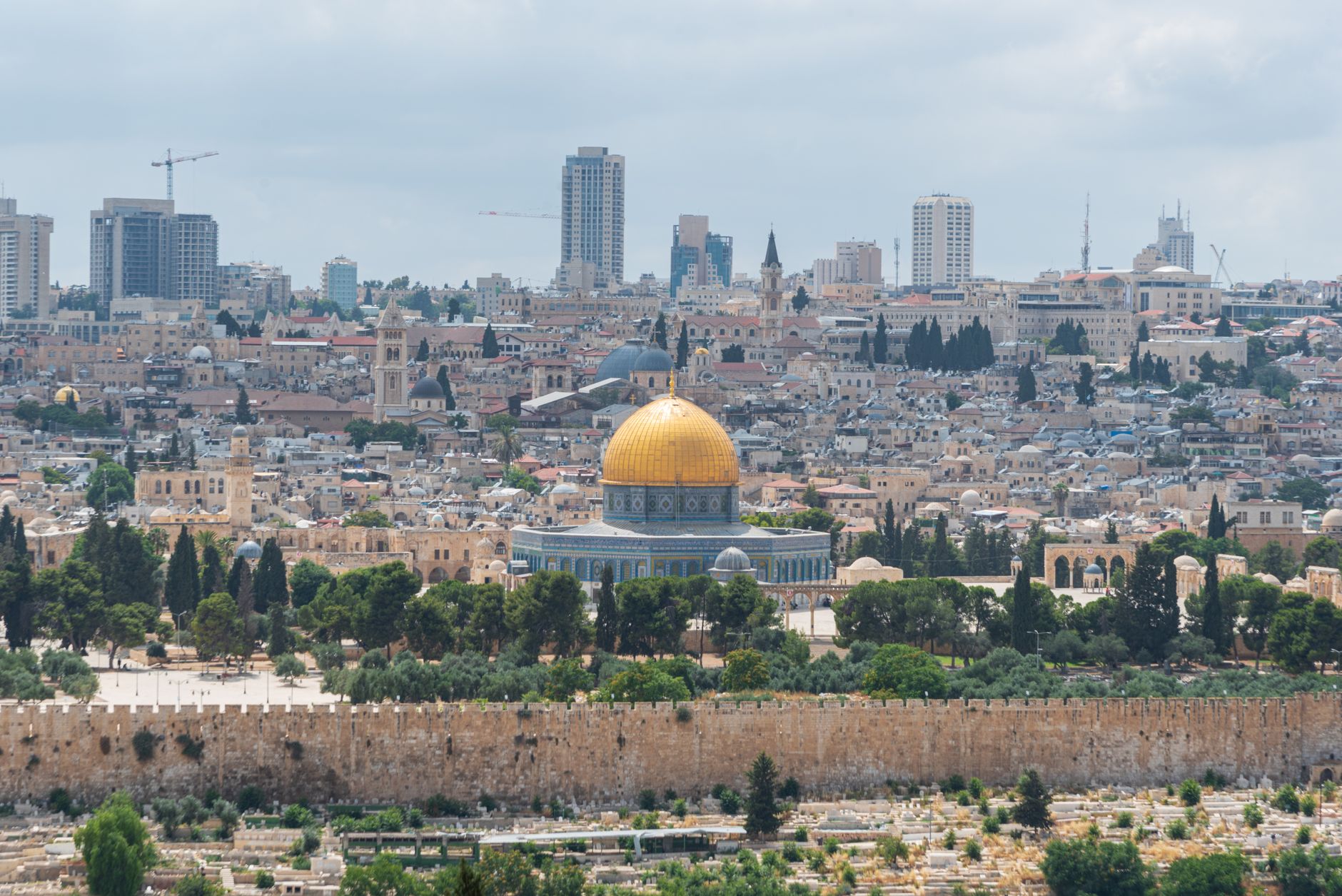 Old City of Jerusalem with the Dome of the Rock, Israel