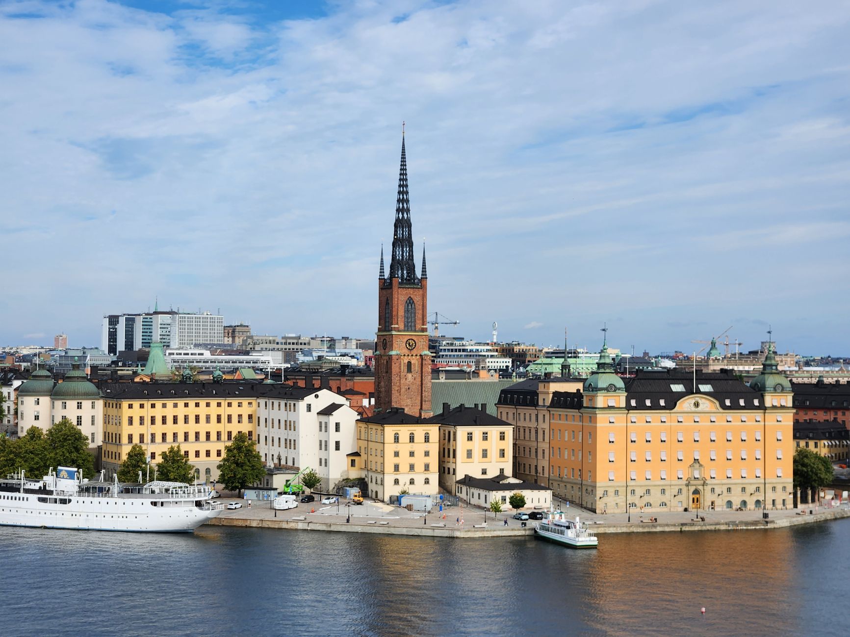 Gamla Stan old town and waterfront in Stockholm, Sweden