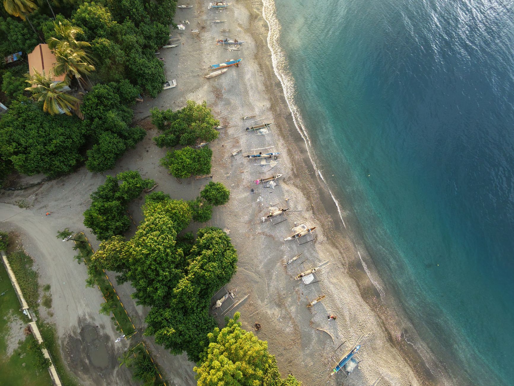 Cristo Rei statue overlooking the bay in Dili, Timor-Leste