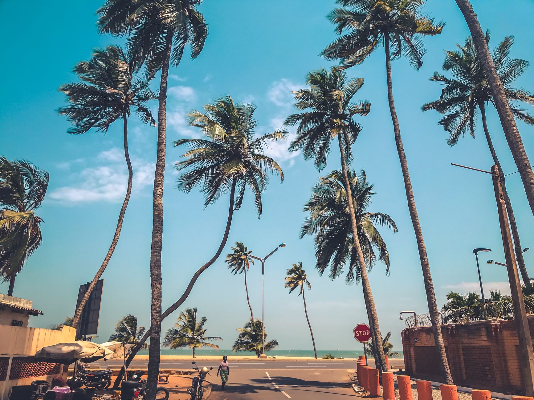 Lomé Grand Market and Gulf of Guinea coast in Togo
