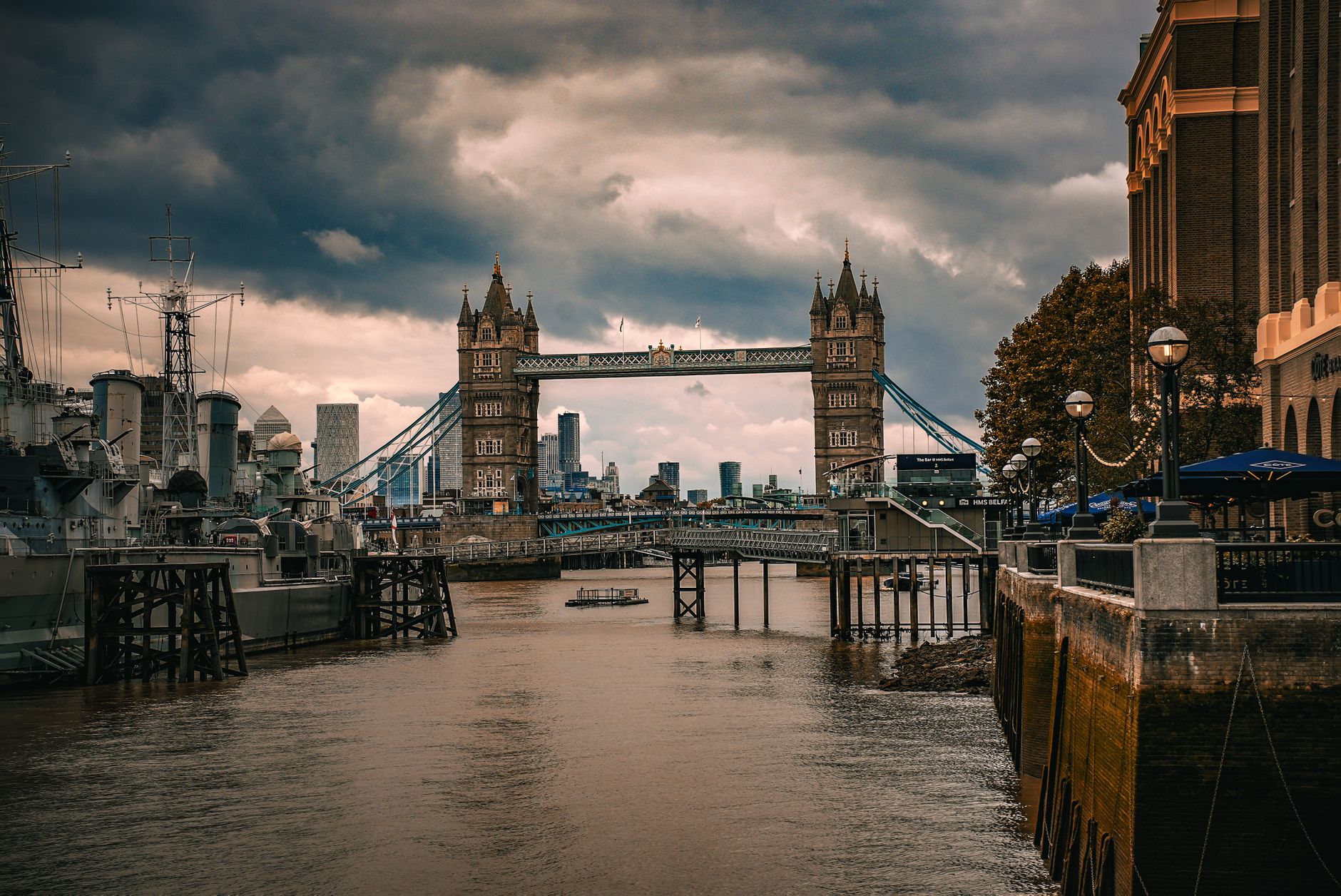 Tower Bridge over the River Thames in London, United Kingdom
